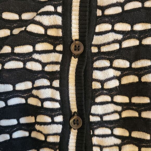 Missoni Black and White Patterned Cardigan 38 - Picture 6 of 8